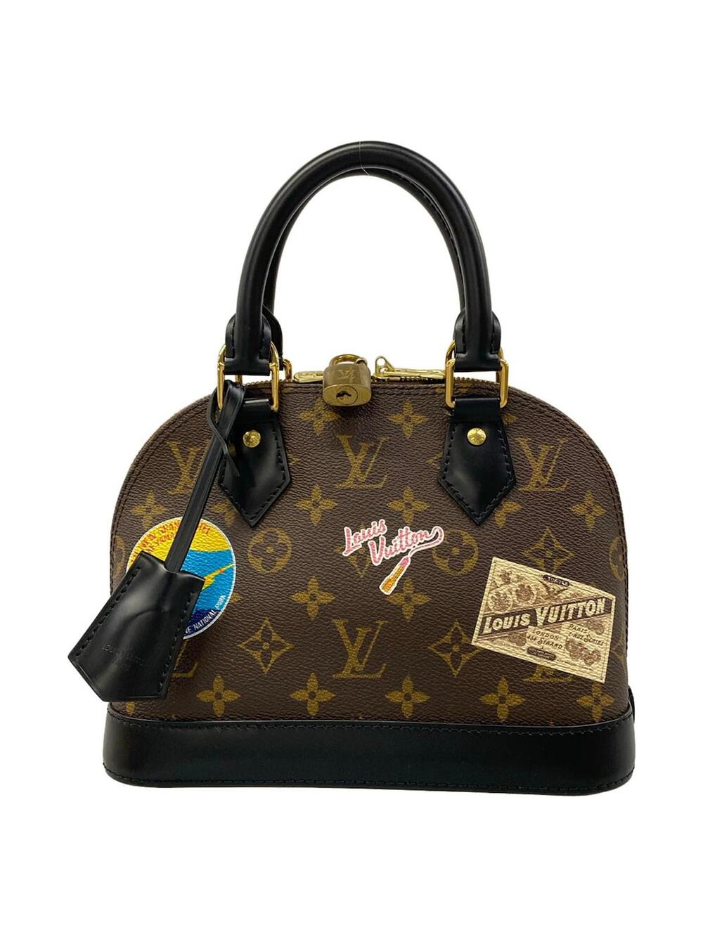 Louis Vuitton Alma Bb Canvas Black Rfid #346098L20B